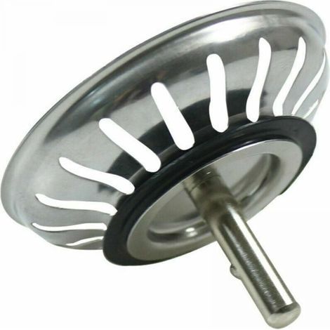1pc Panier Pour Bonde d'Évier de Cuisine 79.3 mm - Crépine Universelle Acier Inoxydable, Bouchon Panier Pop-Up, - Lavable Lave-vaisselle, Ne se Bouche & Ne Déborde Pas (1/4)