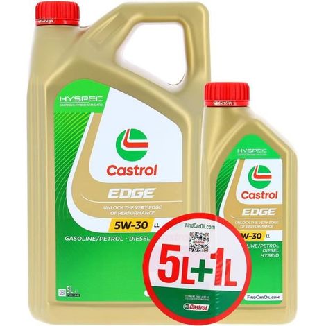 Aceite de Motor - CASTROL EDGE - 5W-30 LL - 5L+1L - 057356 (1/5)