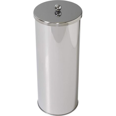 Porte-Papier Toilette fermé avec Couvercle en Acier Inoxydable résistant à la Rouille Capacité de 3 Rouleaux (1/5)