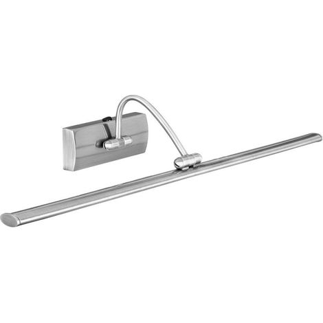 Applique de tableau led BARCELONA métal argent satiné 15w 1383 Lumens 3000k Longueur 64cm, tête ajustable (1/3)