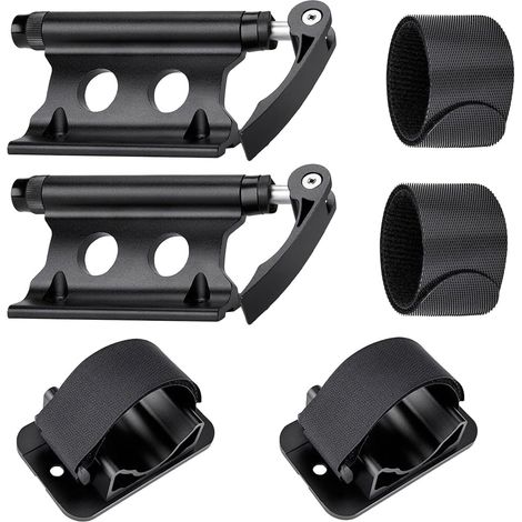 Support de fourche de vélo, support de roue avant de vélo de montagne à dégagement rapide avec support de fourche avant, ensemble de support de roue arrière pour voyage en plein air, transport de vélo (1/5)