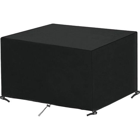 Housse de protection pour meubles (125 x 125 x 74 cm), housse pour mobilier de jardin 420D, housse pour table d'extérieur. (1/5)