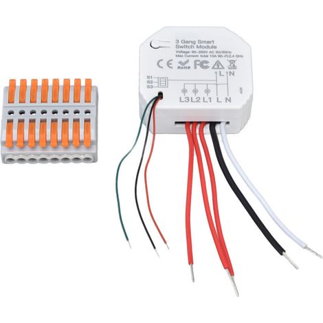 Módulo de interruptor inteligente WiFi Crezuo para el hogar, compatible con altavoces inalámbricos de 3 vías y Tuya - Crezuo (1/4)