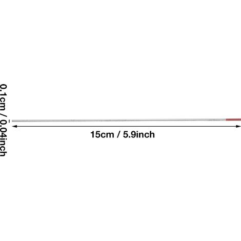 10 Thorium-Wolfram-Stäbe, Wolframnadeln, rotköpfige WT20 (1/5)