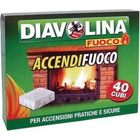 6PZ DIAVOLINA ACCENDIFUOCO - conf. 40 cubi