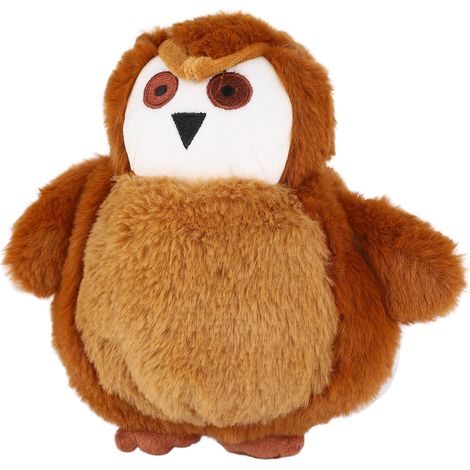 Housse en tissu amovible, lavable, douce et confortable pour peluche interactive pour chien, marron. (1/5)