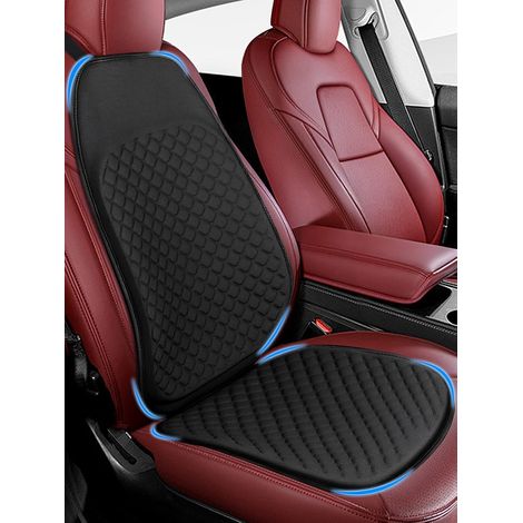 Gel Car Seat Cushion with Back Support Coussin de siège en gel de voiture avec support dorsal Fond antidérapant Véhicules pour chaise automobile Fauteuil roulant (1/5)