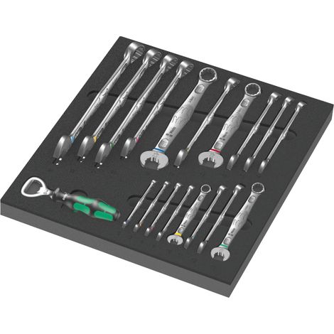 Wera 9731 Schaumstoffeinlage 6003 Joker Set 1, 19-teilig