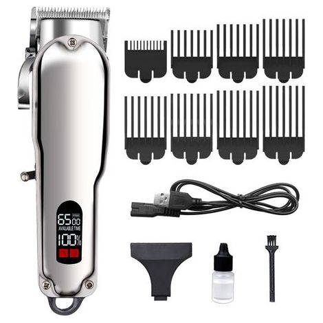 Tondeuse À Cheveux - Tondeuse À Barbe Sans Fil - Lame En Acier Inoxydable - Réglage 0.5 À 3 Mm - Kit Professionnel - 1 Pièce (1/5)