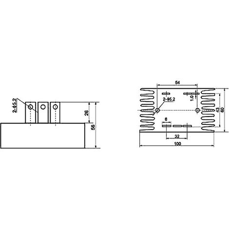 100A 1200V Dreiphasen-Diodenbrückengleichrichtermodul SQL100A für Generator (1/5)