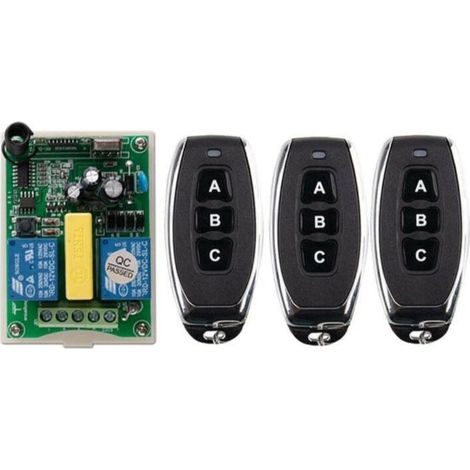 Kaelt - Télécommande sans fil interrupteur 220V moteur volet roulant porte télécommande interrupteur/télécommande bidirectionnelle panneau de commande (1/5)