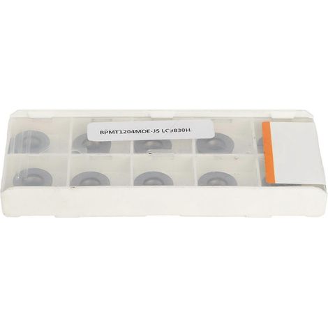 10-teiliges Set Wendeschneidplatten aus Hartmetall mit runden Schneidplatten für Dreh- und Fräsmaschinen (RPMT1204MOEJS)
