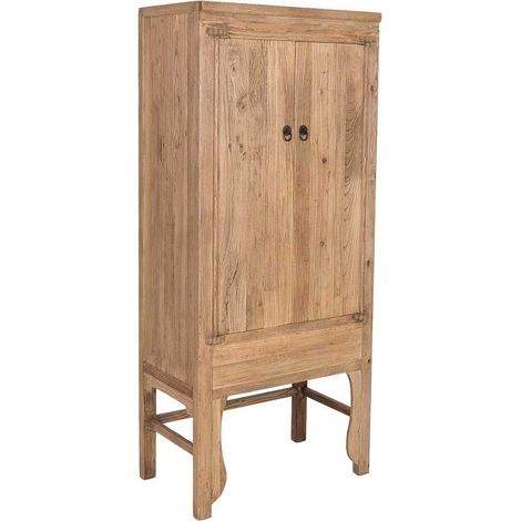Armario de madera beige 84x50x195h cm (1/5)