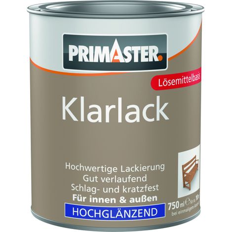 Primaster Klarlack 750 ml farblos hochglänzend Lack