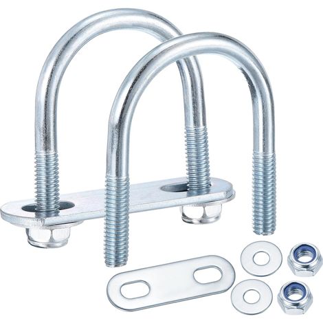 4Set (M6x34x51mm) Kits De U-Boulons Ronds En Acier Au Carbone (1/5)