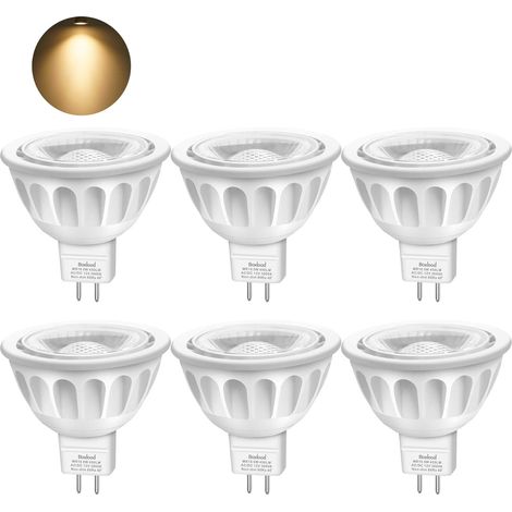Ampoule MR16 - GU5.3 - 5 W - 450 Lm - 3000 K - Angle De Faisceau 36° - 12 V AC/DC - Non Dimmable - Lot De 6 (1/5)