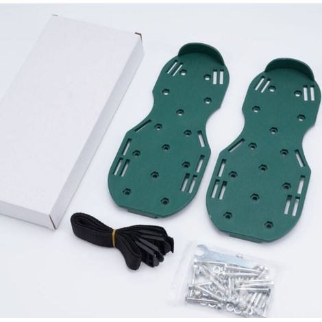 Rasenbelüfter-Spike-Schuhe, robuste Sandalen mit Spikes zum Belüften Ihres Rasens oder Gartens (grün)