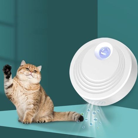 Déodorant litière pour Chat, Absorbeur d'odeur Automatique, alimentée par USB, sans Parfum, Non Toxique, Convient pour Toilettes, Armoire, Cuisine (1/4)