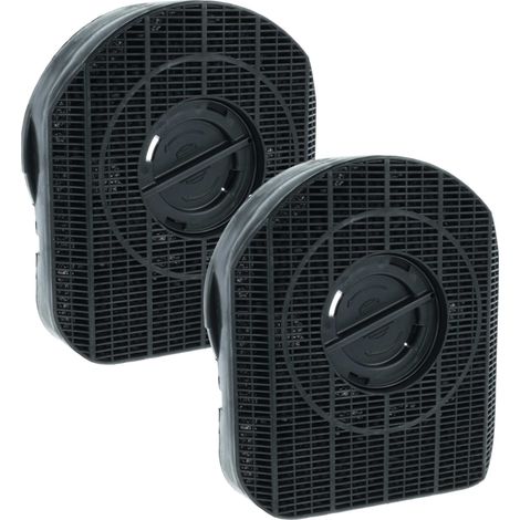 vhbw 2x Aktivkohlefilter kompatibel mit Bauknecht DLHI5660, DKLS3790, DKLC3710, DKEL3790 Dunstabzugshaube