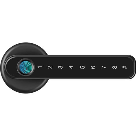Serrure de porte intelligente Serrure de porte intelligente à empreinte digitale Tuya entrée sans clé boutons de porte biométriques serrure mot de passe serrure numérique électronique for la maison n' (1/5)