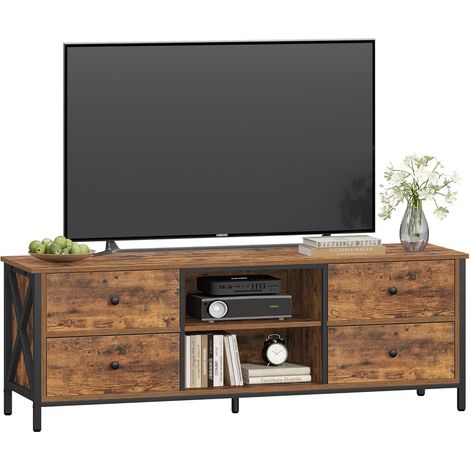 Meuble TV avec 4 tiroirs, Banc TV pour Téléviseurs 65 Pouces (1/5)