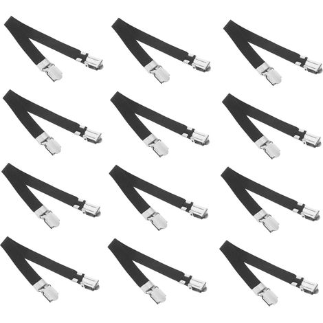 12 attaches élastiques antidérapantes pour table à repasser en acier (1/5)