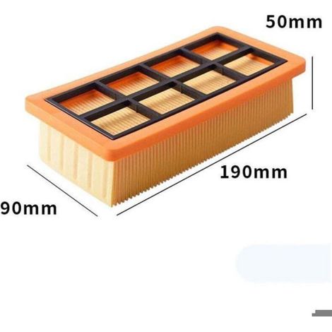 Filtre Plissé - Pour Aspirateurs Kärcher AD 3200 AD 3 Premium AD 4 Premium - Compatible WD 4 WD 5 WD 6 - Lot de 2 (1/4)