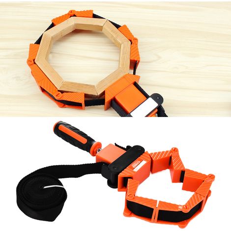 Clip de sangle en nylon pur de 4 mètres, clip de reliure multifonctionnel, clip à angle polygonal, clip pour outils de travail du bois (1/5)