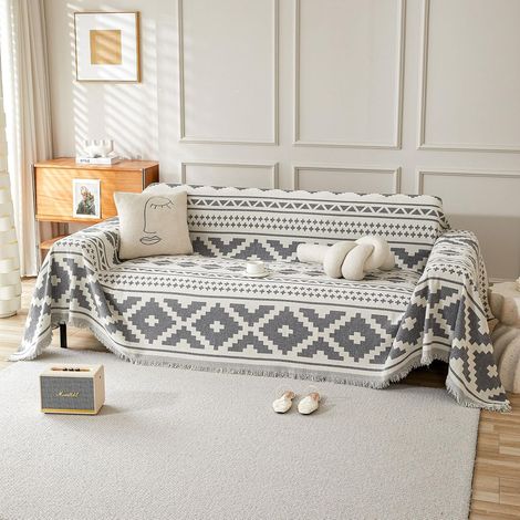 Housse de Canapé pour Canapé 3 Places,Housse De Canapé en Chenille Double Face,Chiens et Chats Animaux Antisalissure Antidérapante Friendly Fitted Couch Housse 180x260cm (1/5)