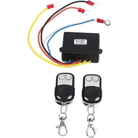 Universelles 12V/24V Funk-Fernbedienungs-Set für Seilwinden, passend für LKW, ATV und SUV (1/5)