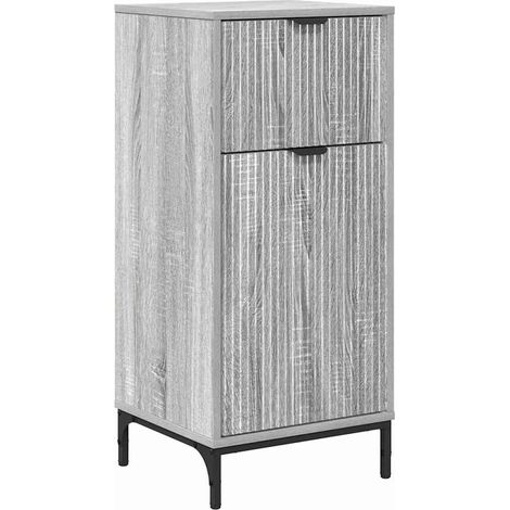Cabinet de salle de bain Gris Sonoma 39,5 x 36 x 88 cm (1/5)