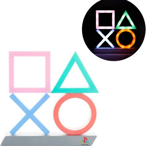 Paladone PlayStation Icone Luce, Extra grande, Tre modalità di illuminazione, musica reattiva (1/4)