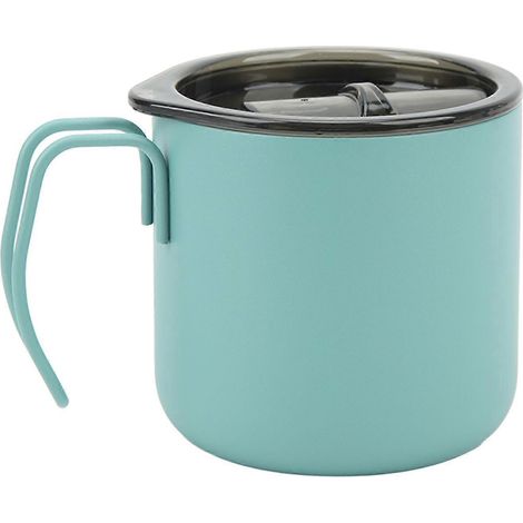 350-ml-Doppelwand-Isolierflasche aus Edelstahl, Camping-Kaffeebecher mit Henkel, stabiler Milchbecher, 12-oz-Vakuumisolierung (1/5)