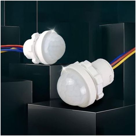 BRICOOMARKET Mini Motion 110 V 220 V détecteur infrarouge interrupteur de détection de voiture interrupteur de lampe interrupteur de lampe avec détecteur de mouvement 2 Pieces (1/5)