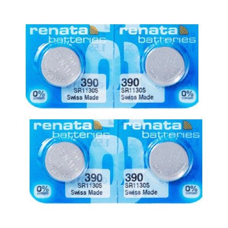 .4 Piles renata 390 SR1130SW.
.
.