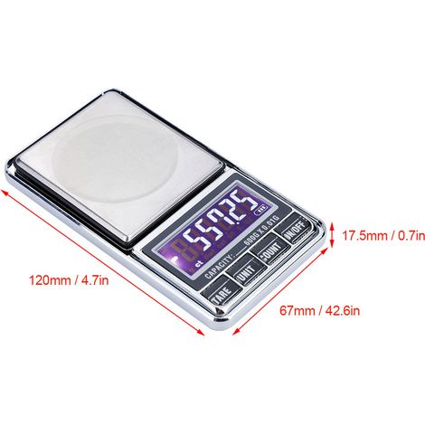 USB-Präzisionswaage, digitale elektronische Taschenwaage (600 g/0,01 g) (1/5)