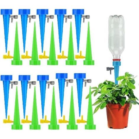 20 Drip Bottle Pieces, Adjustable Tap Irrigation System for Plant Watering