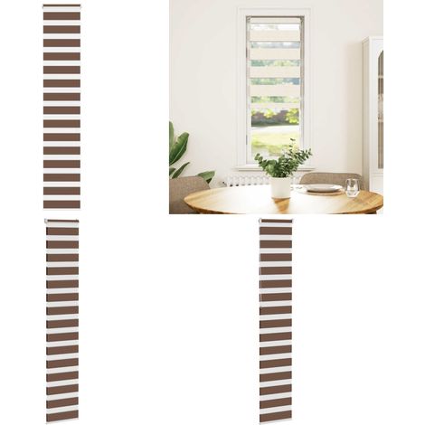 vidaXL Store zèbre marron 50x230 cm largeur du tissu 45,9 cm polyester (1/5)