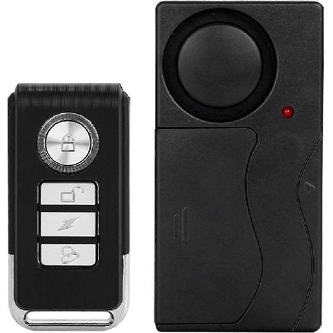 Alarma de vibración remota inalámbrica para asiento de batería de vehículo, alarma antirrobo, sensibilidad ajustable, volumen de alarma (1/5)