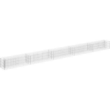 Maison Exclusive - Arriate de gaviones de acero galvanizado 450x3 (1/5)