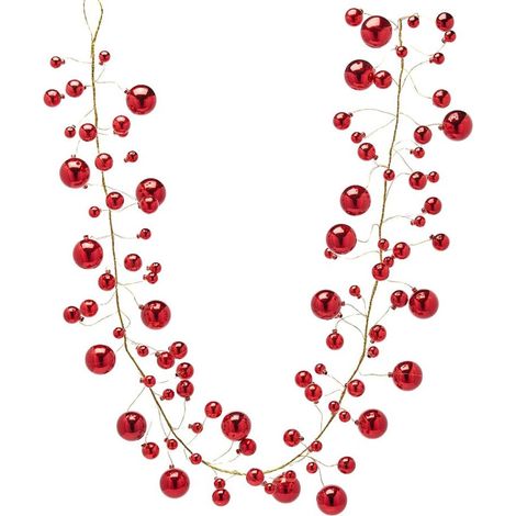 Ghirlanda 180cm mix di palline Rosso EDG