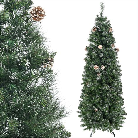 Sapin de Noël artificiel 180 cm avec 618 branches en plastique (1/5)