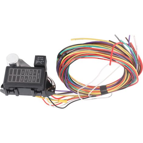 Universeller 12V 8-Kreis-Sicherungssatz, Kabelbaum für Muscle Cars, Hot Rods, Street Rats und elektrische Nachrüstungen (1/5)