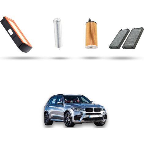 Kit tagliando 4 filtri compatibile con Bmw x5 (F15,F85) 30d 190kw dal2013 (1/5)