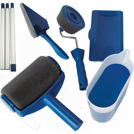 Rouleau à peinture sans couture Paint Roller Set pour la peinture de murs, portes, planchers, plafonds, Toit ou autre grande surface (1/5)