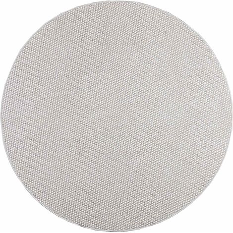 Tappeti per area Rotondo LUGO Crema e Grigio Ø 200 CM vidaXL