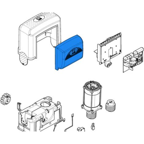 CAME 119RIBK025 Coperchio Anteriore Quadro Comando Per Motore Bk Ricambio (1/3)