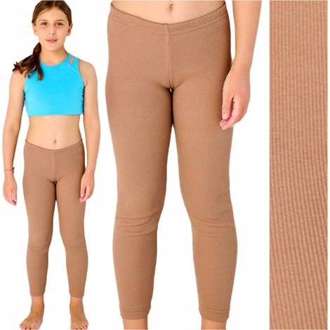 Leggings pour filles, pantalon de survêtement, rayé, leggings, Bates, beige. Leggings pour filles 98, pantalon de survêtement, rayé, leggings, Bates, beige. (1/5)