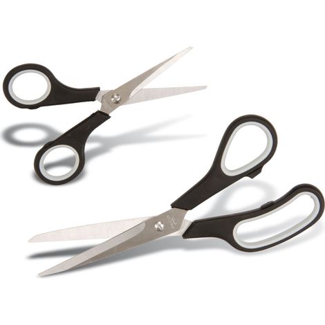 Set de tijeras eurotools 2 piezas acero inoxidable 215 mm 140 mm (1/2)