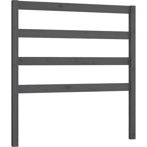 Maison Exclusive - Tête de lit Gris 106x4x100 cm Bois massif de pin (1/5)